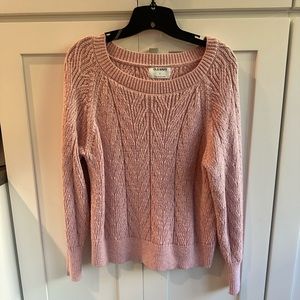 Old navy light pink cable knit sweater